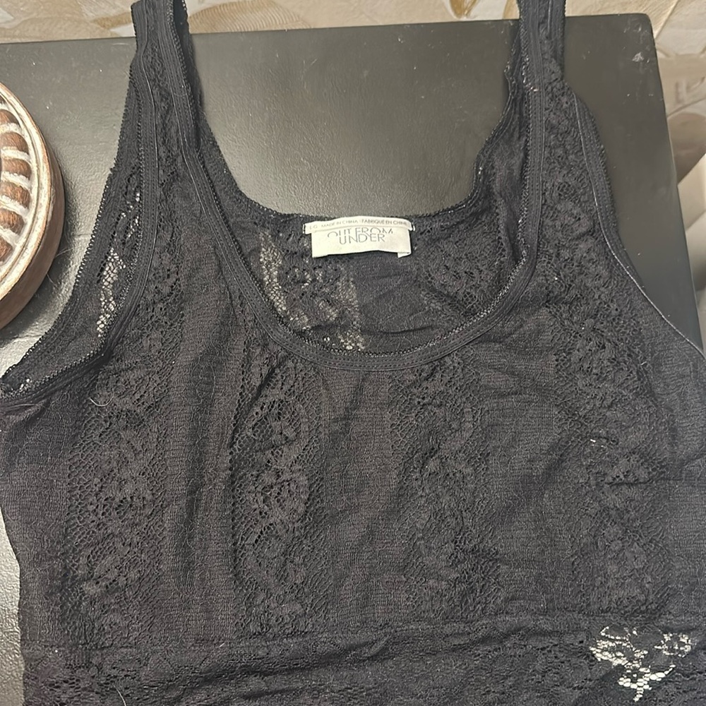 Out from under lace tank